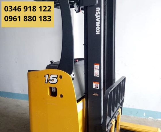 XE NÂNG ĐIỆN ĐỨNG LÁI KOMATSU 1,5 TẤN - 2016